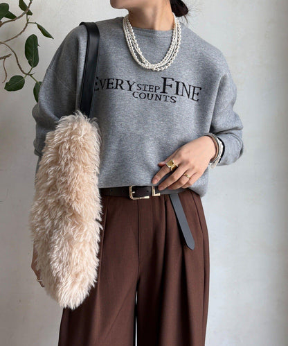 雙面提花標誌針織衫