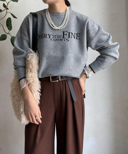 雙面提花標誌針織衫