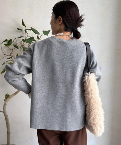 雙面提花標誌針織衫