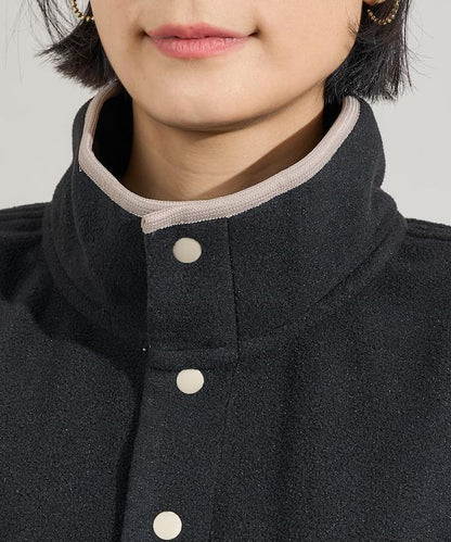 拼色抓絨套頭衫