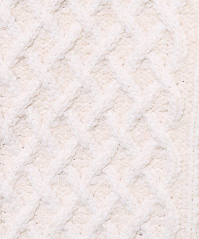 混色編織圓領針織衫