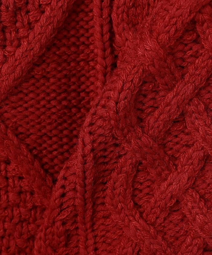 混色編織圓領針織衫