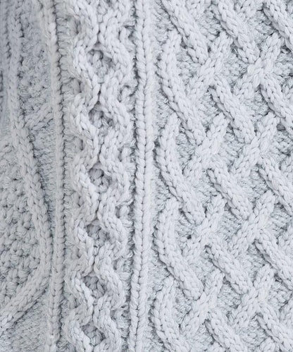 混色編織圓領針織衫