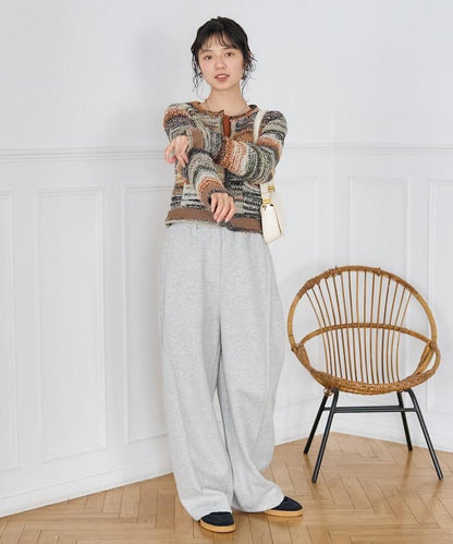 混紡紗線彩色針織開衫