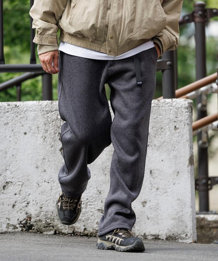 寬鬆版型針織抓絨攀巖褲