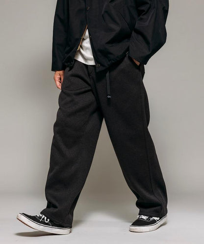 寬鬆版型針織抓絨攀巖褲