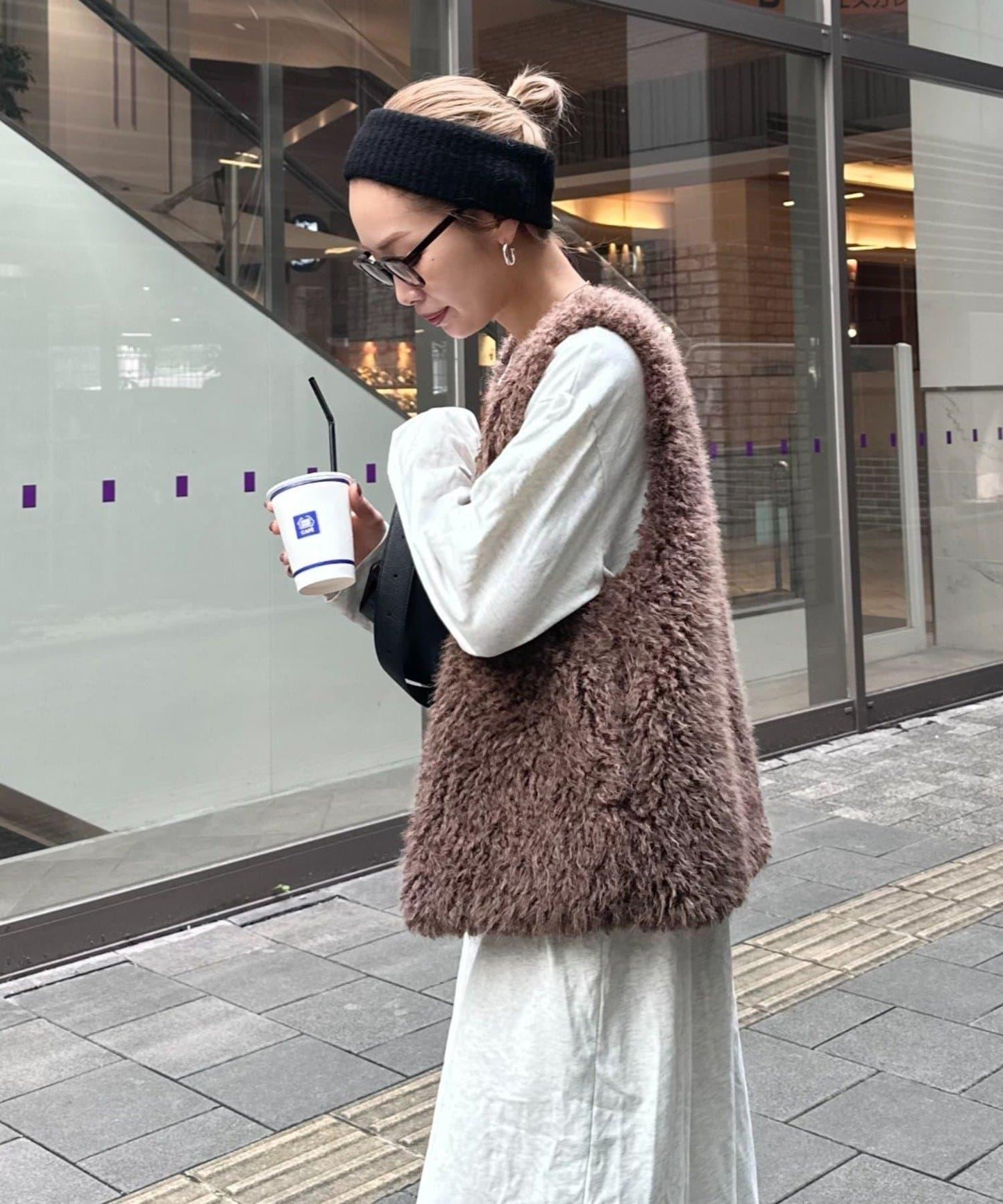 【パルクロ限定】PON企畫仿毛皮馬甲