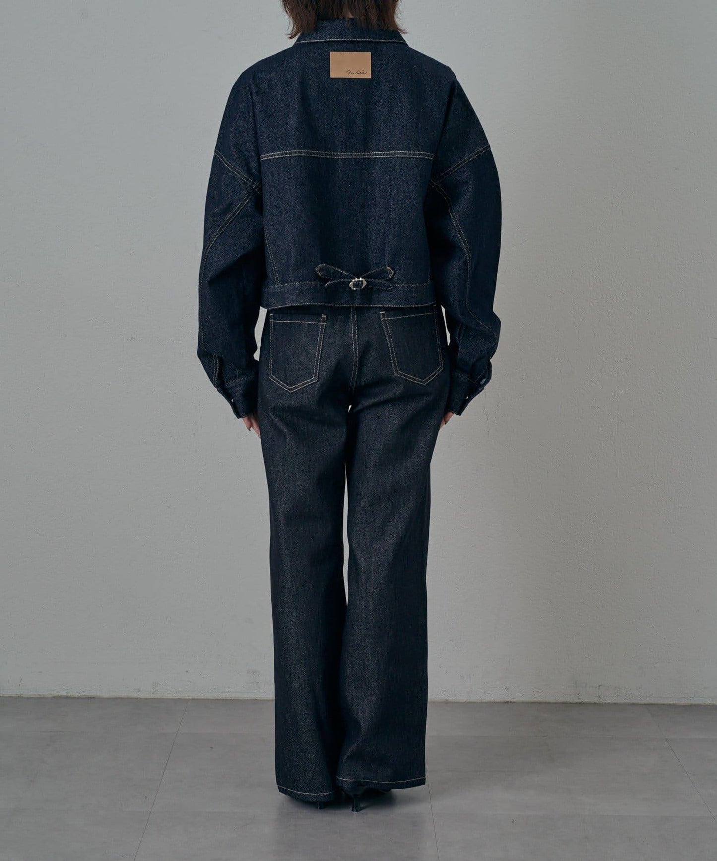 【mystic】[mline]標誌短款牛仔夾克