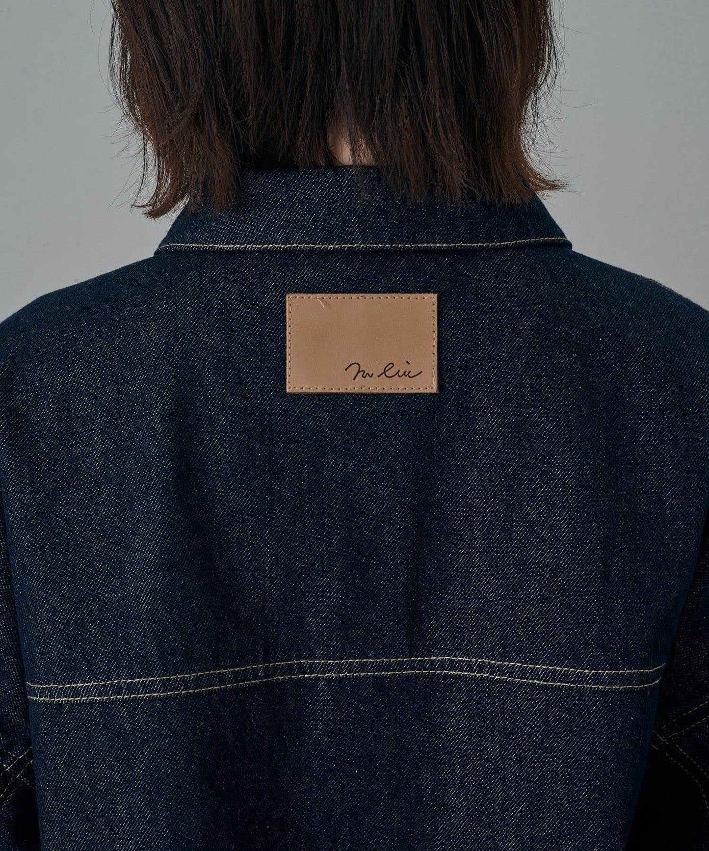 【mystic】[mline]標誌短款牛仔夾克