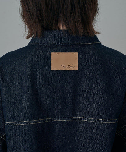 【mystic】[mline]標誌短款牛仔夾克