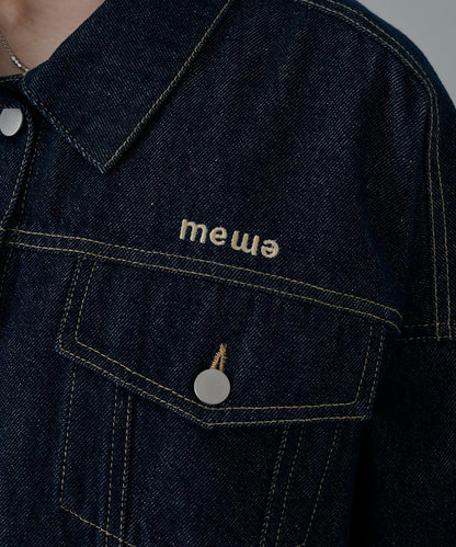 【mystic】[mline]標誌短款牛仔夾克