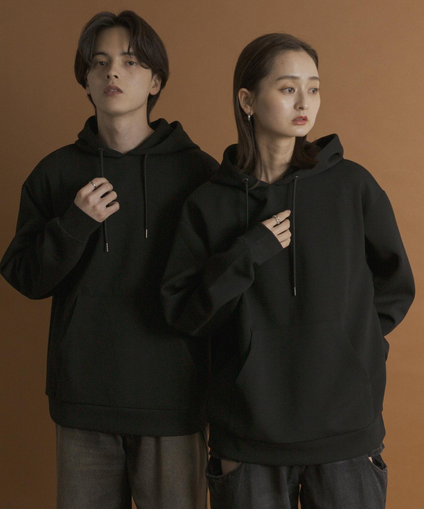 丹寧布連帽衛衣