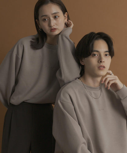 箱型針織圓領衛衣