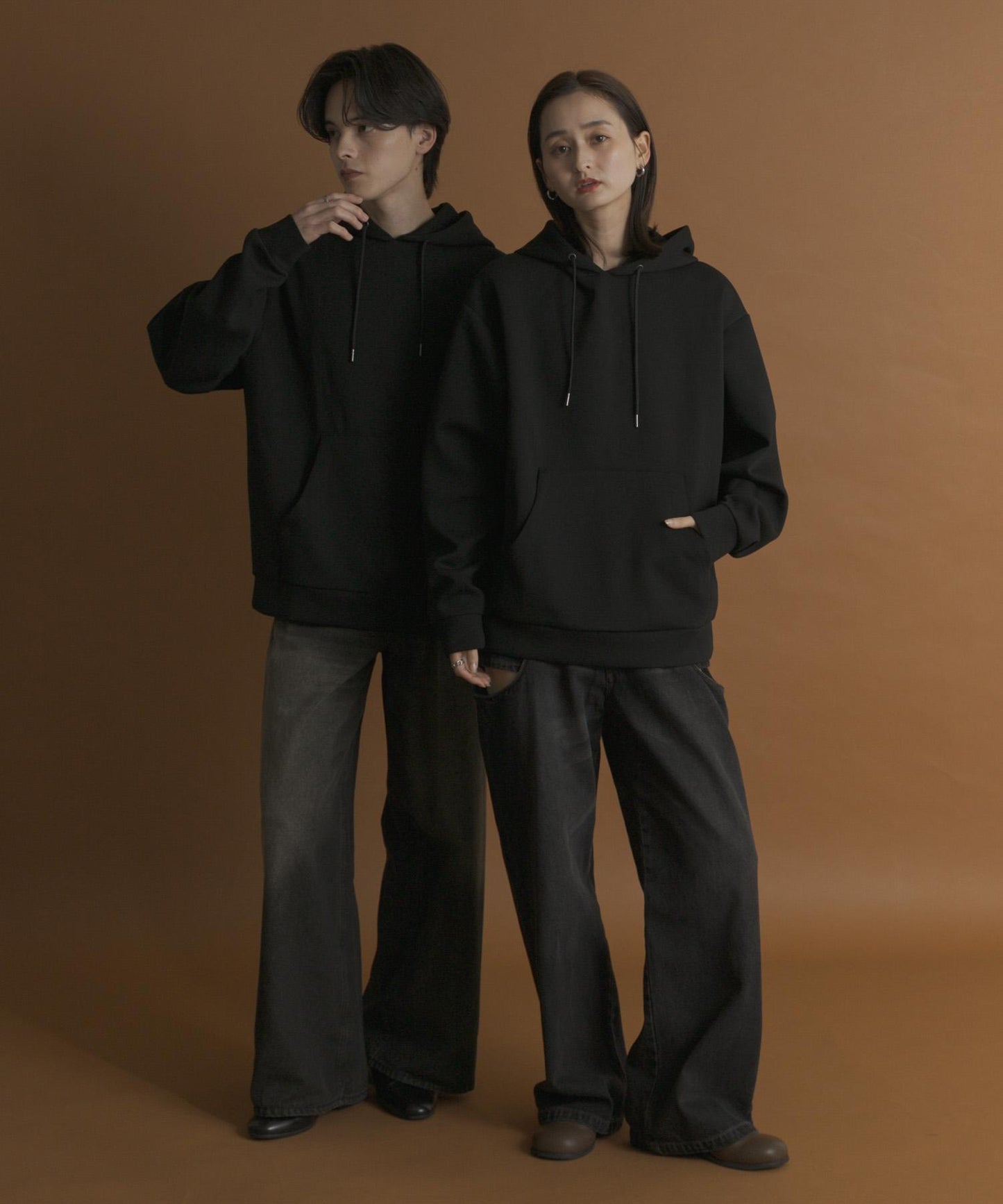 丹寧布連帽衛衣