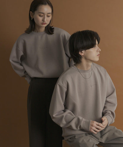 箱型針織圓領衛衣