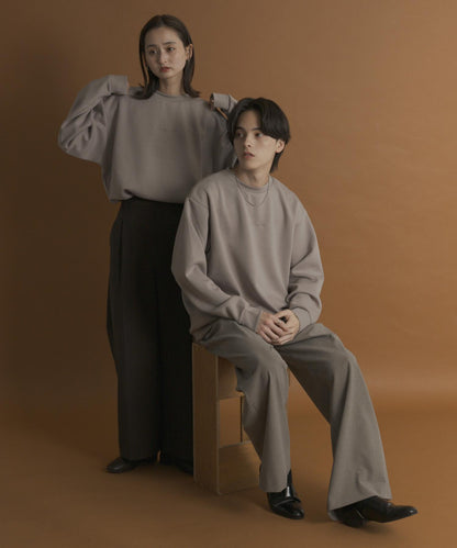 箱型針織圓領衛衣