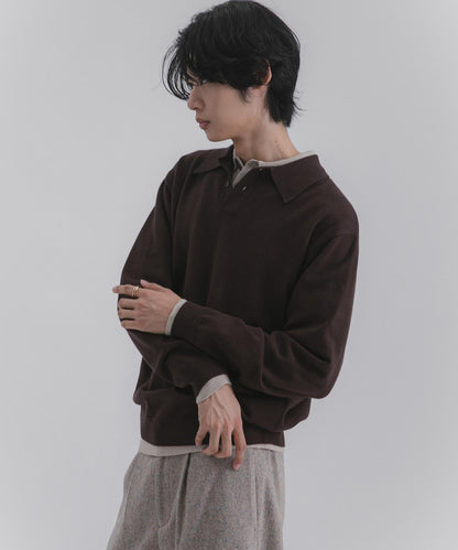 部分色 可水洗/防起球 彈力針織POLO衫