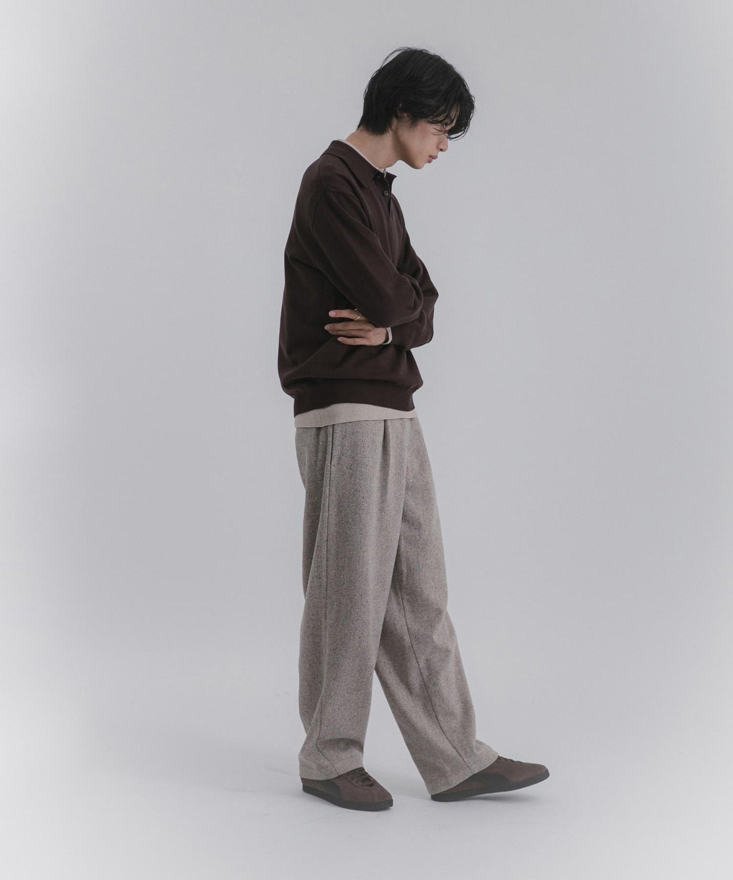 部分色 可水洗/防起球 彈力針織POLO衫