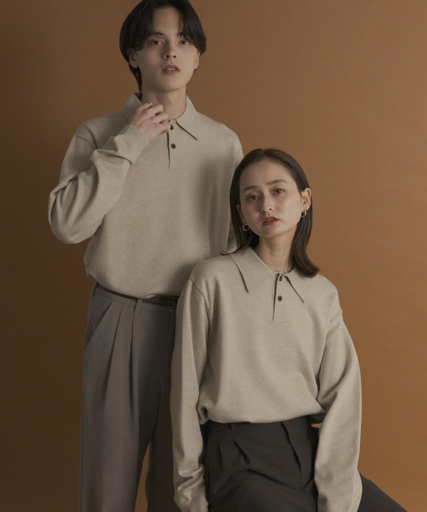 部分色 可水洗/防起球 彈力針織POLO衫