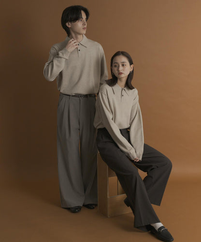 部分色 可水洗/防起球 彈力針織POLO衫