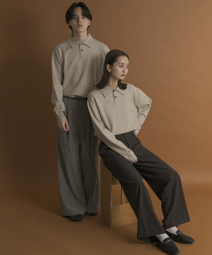 部分色 可水洗/防起球 彈力針織POLO衫