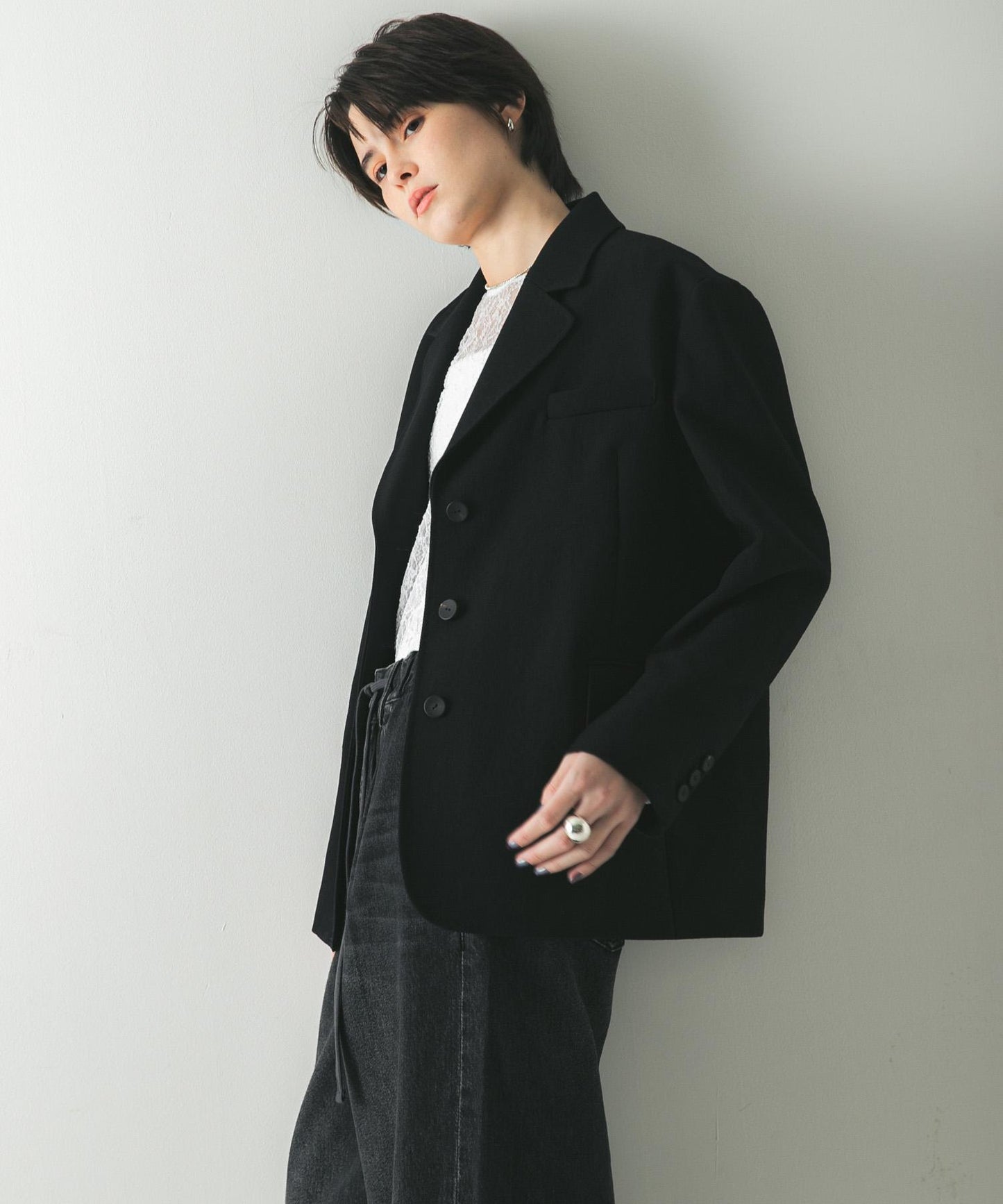 高捻羊毛西裝外套