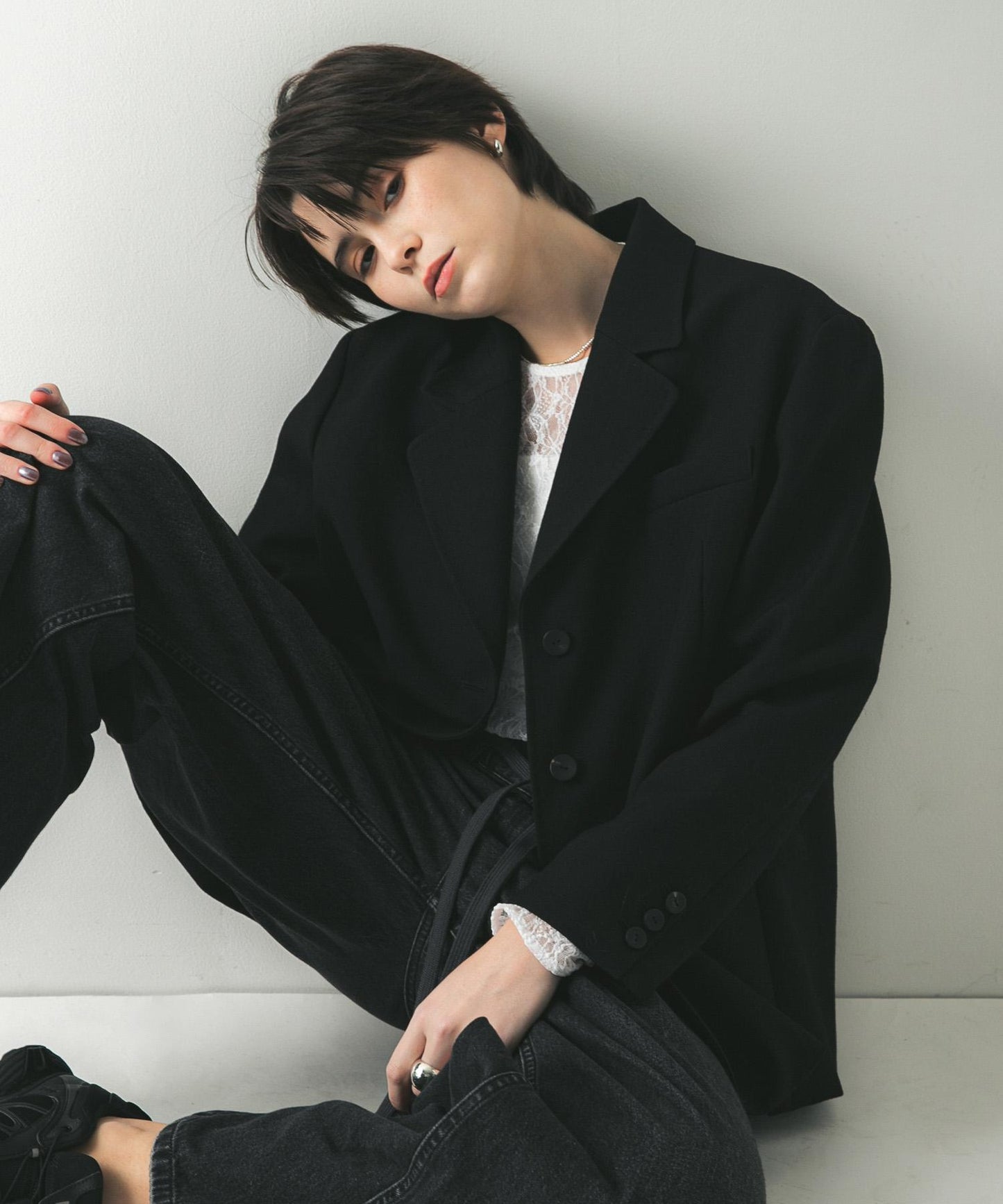 高捻羊毛西裝外套