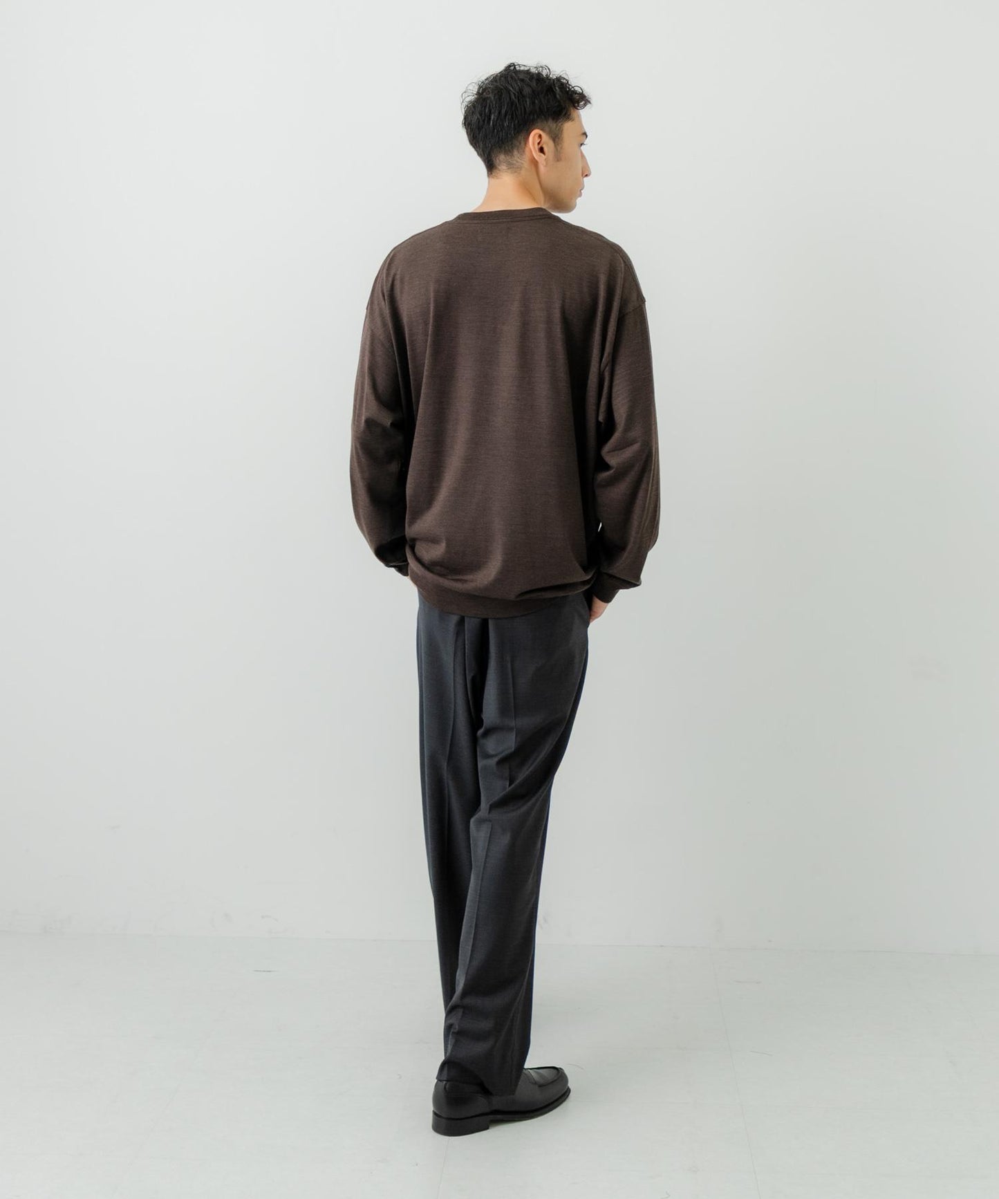 新款基礎款可水洗美利奴羊毛圓領衫