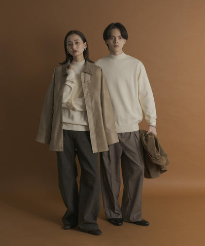 部分色 可水洗/防起球 彈力高領針織衫