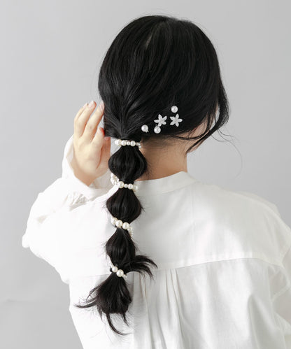 隨機珍珠髮飾鐵絲