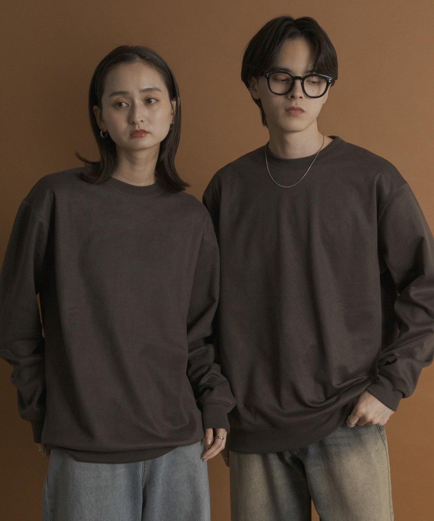 仿麂皮圓領衛衣