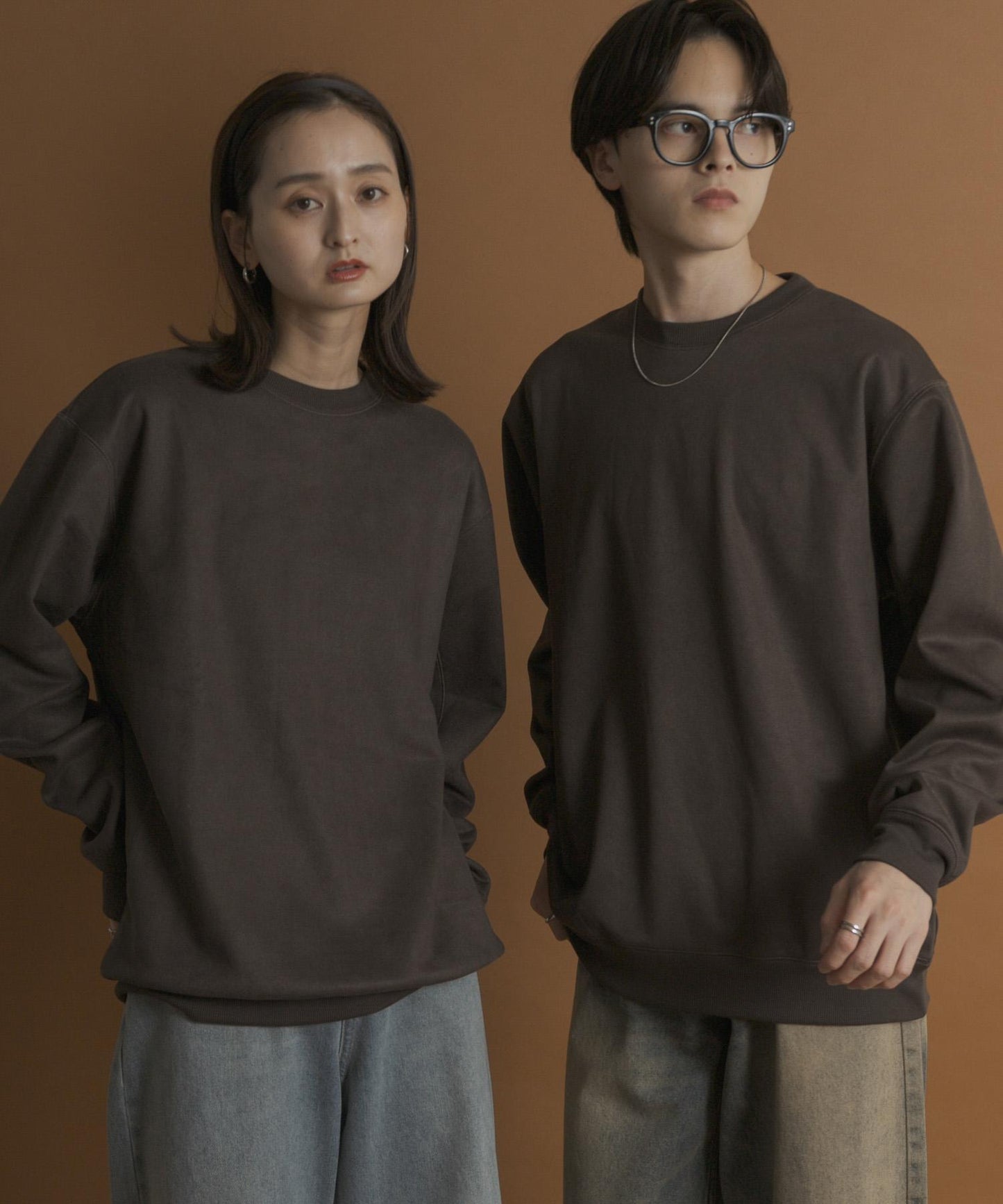 仿麂皮圓領衛衣