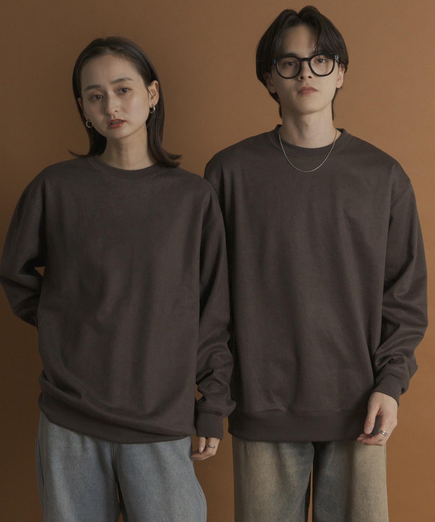 仿麂皮圓領衛衣