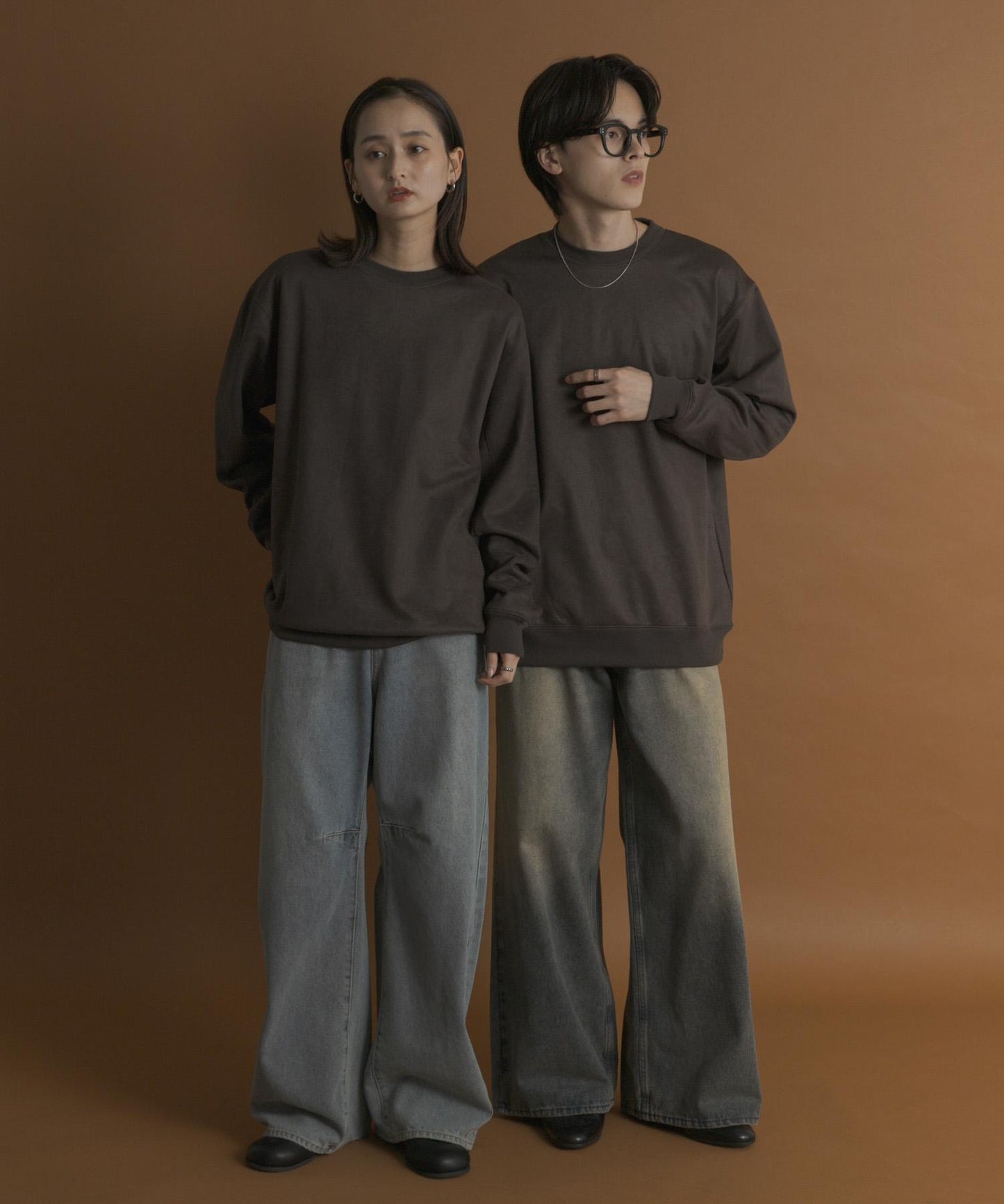 仿麂皮圓領衛衣