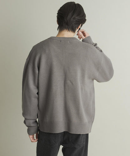 鏤空麻花針織開衫