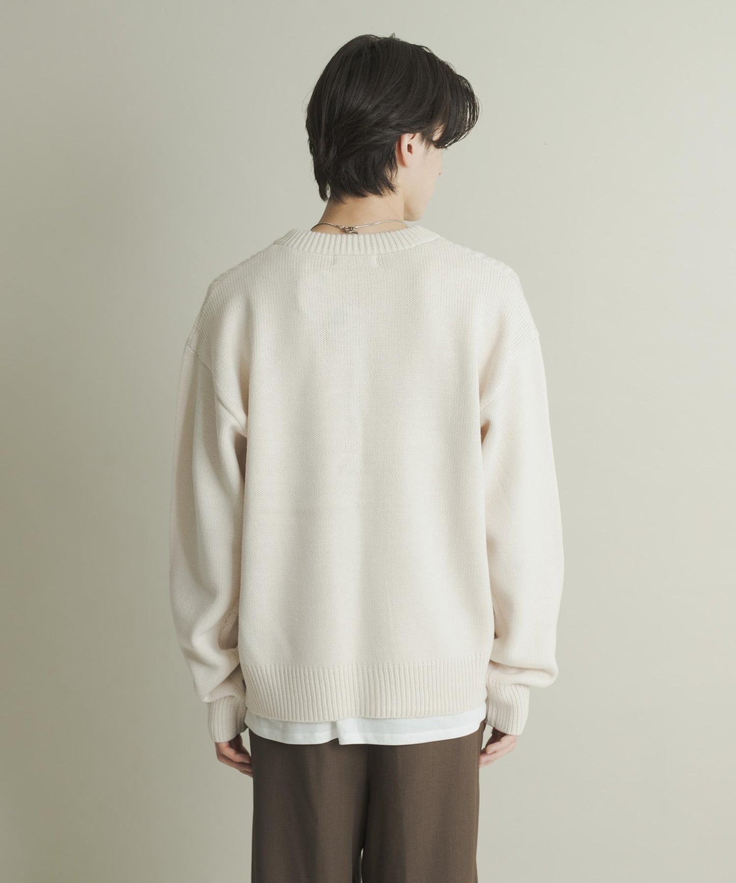 鏤空麻花針織開衫