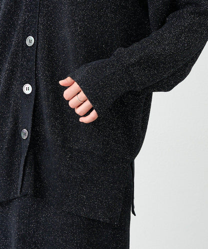 【優雅光澤】亮片毛線兩用開衫/預計11月下旬發貨
