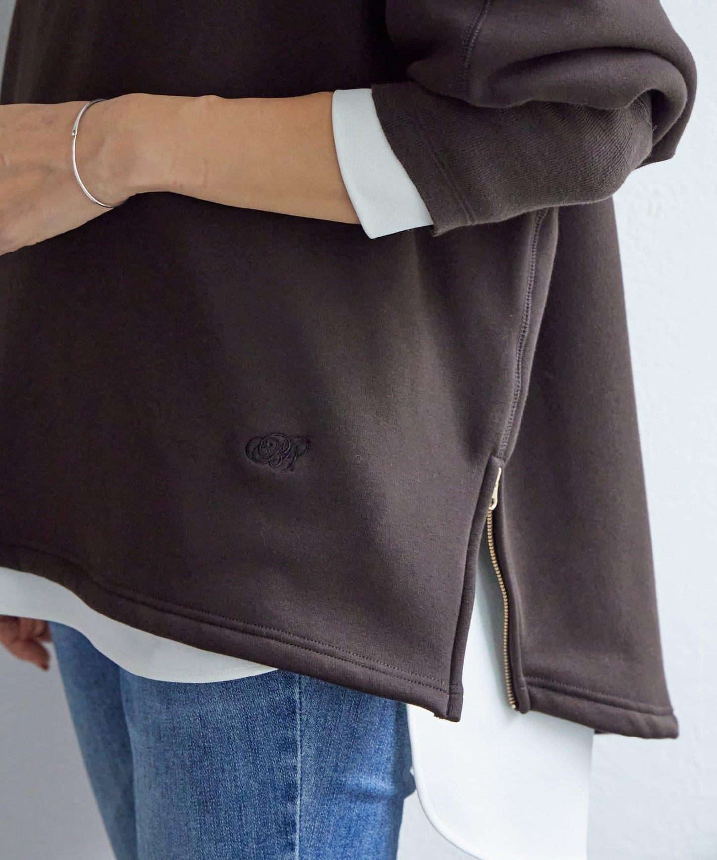 刺繡內里加絨衛衣