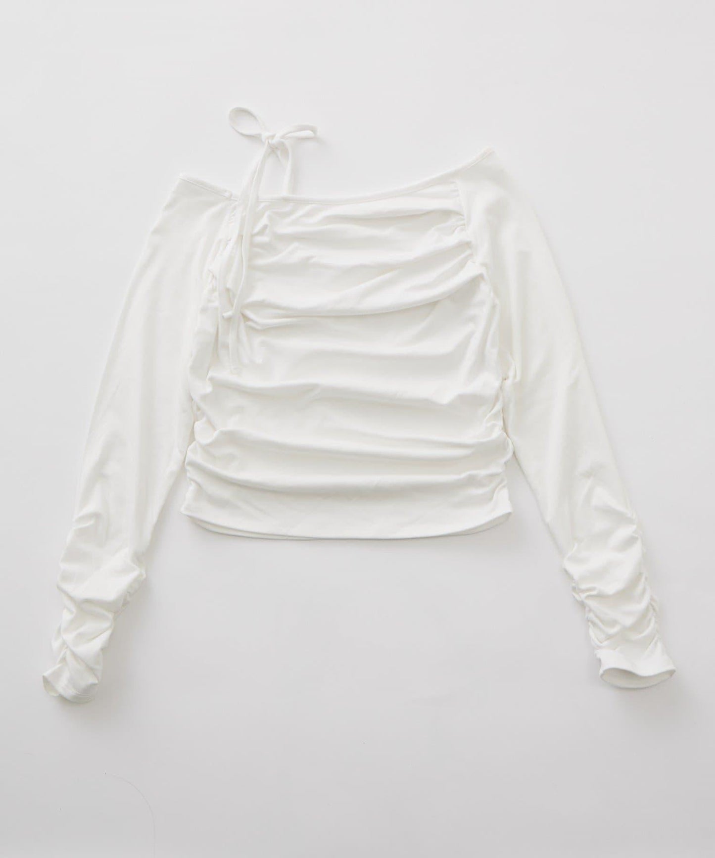 【mystic】[mline]抽繩一字肩針織衫