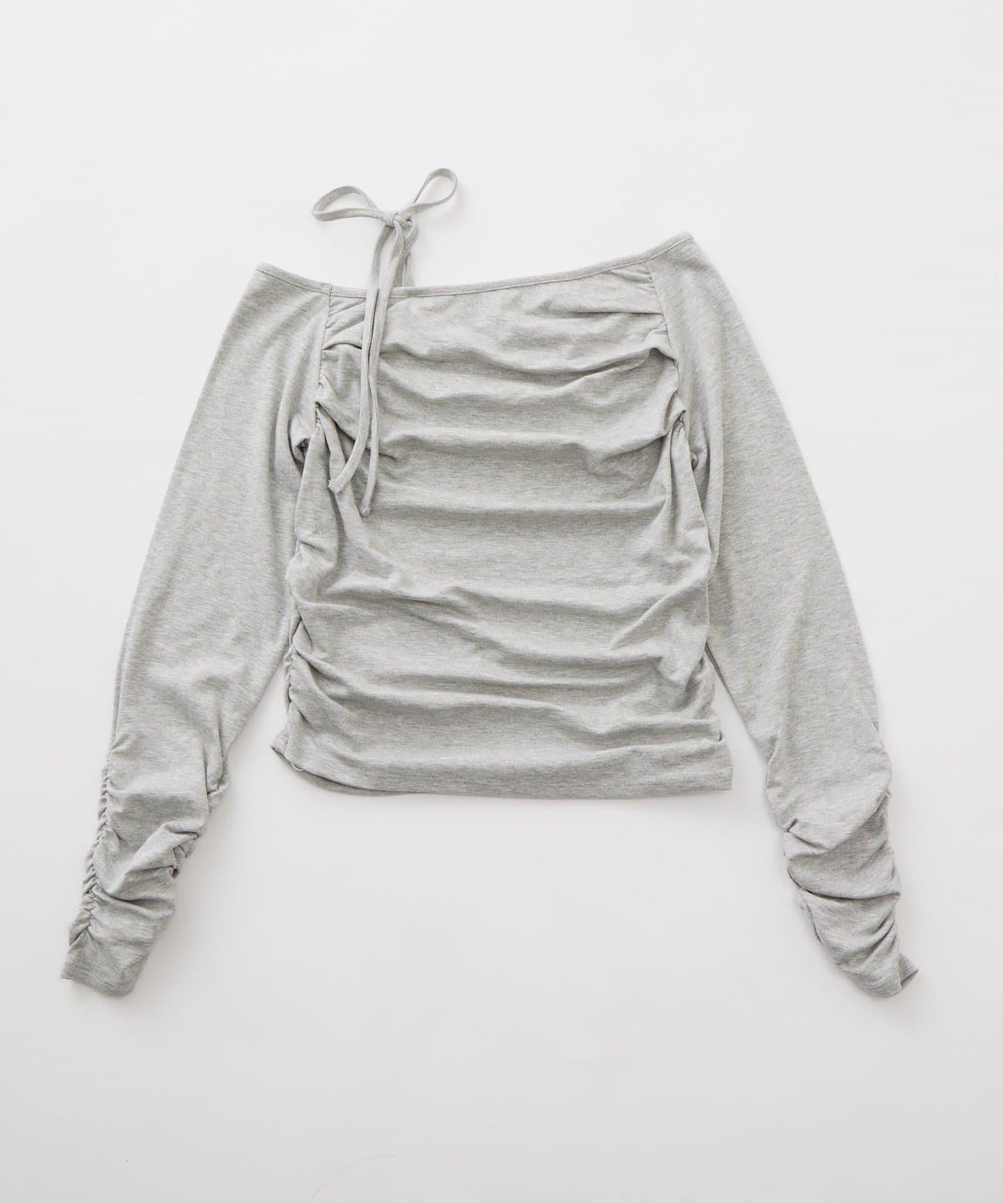 【mystic】[mline]抽繩一字肩針織衫