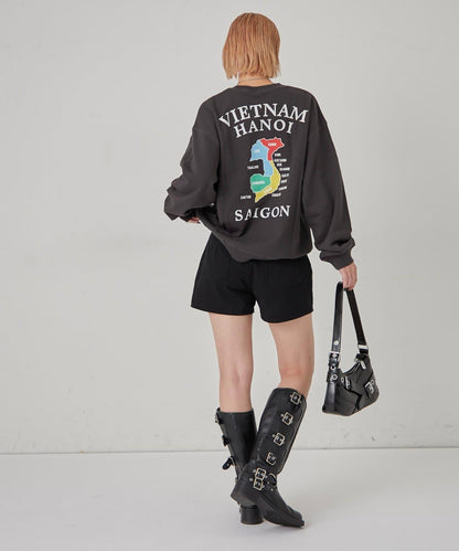 虎刺繡越南風格圖案衛衣