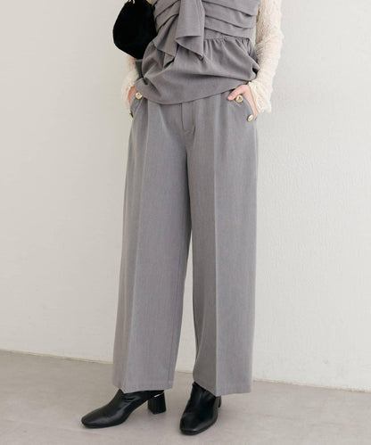 【套裝優惠活動】【PalClo限定】側邊釦子長褲