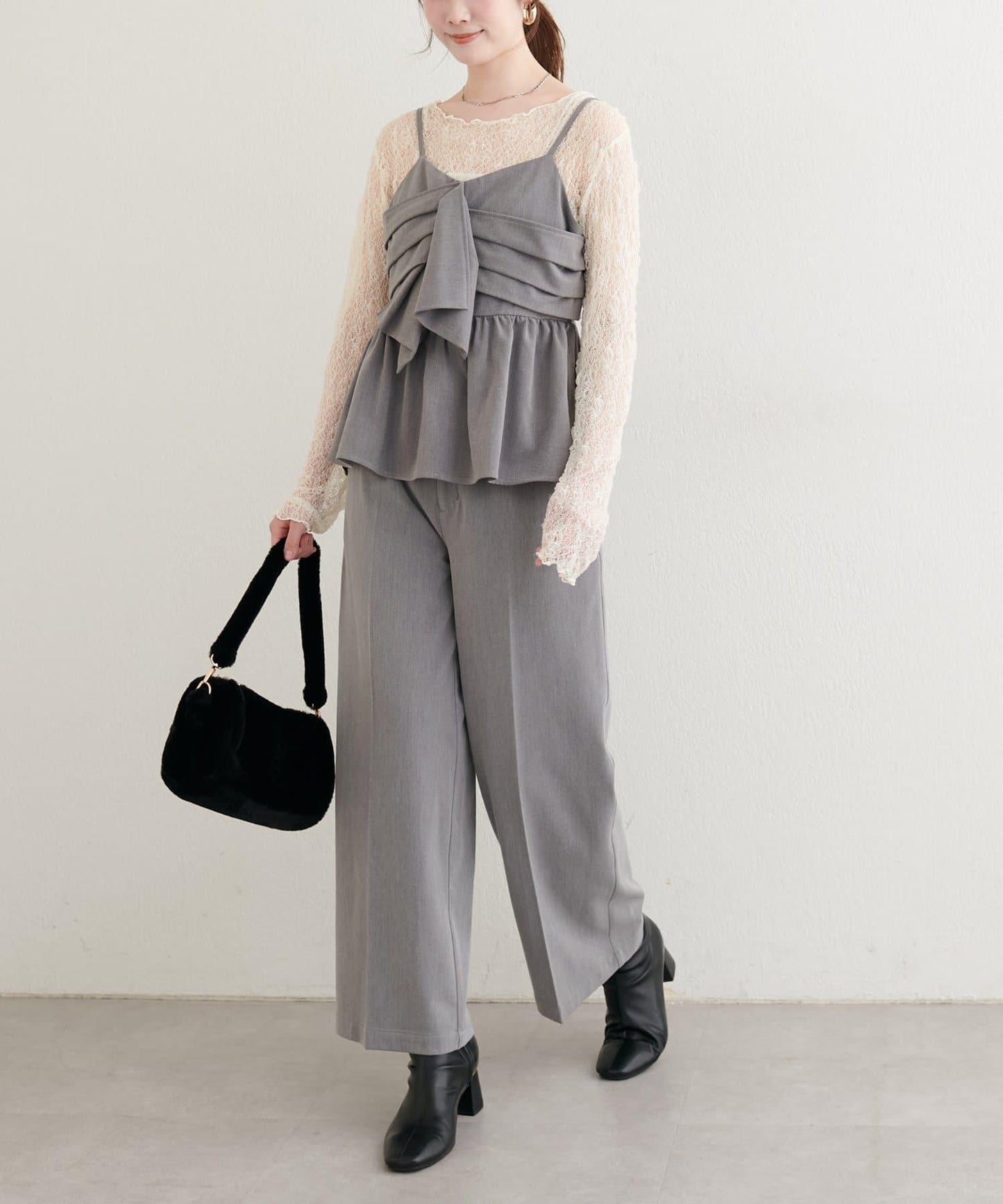 【套裝優惠活動】【PalClo限定】側邊釦子長褲