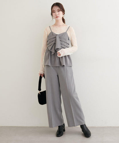 【套裝優惠活動】【PalClo限定】側邊釦子長褲