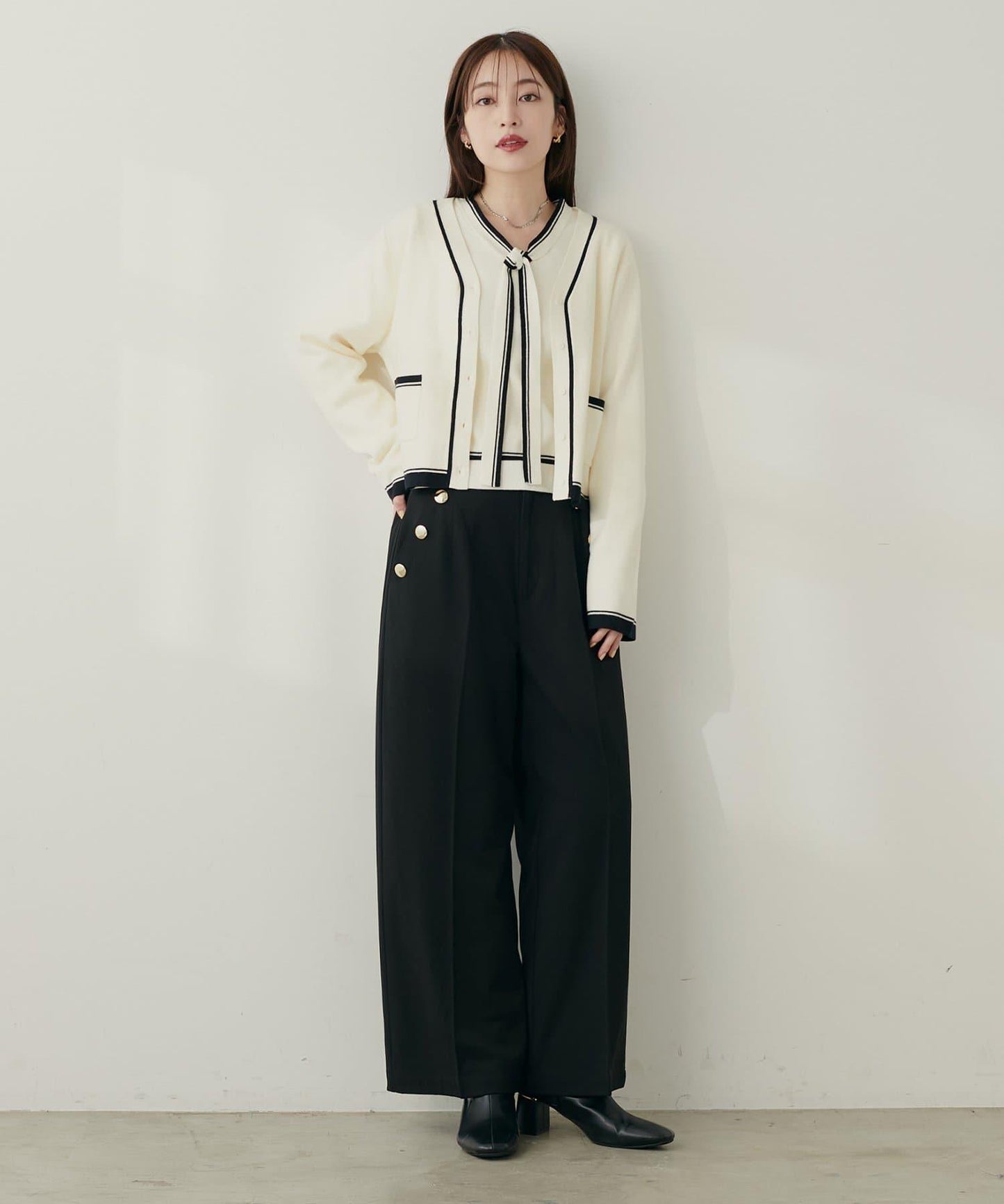 【套裝優惠活動】【PalClo限定】側邊釦子長褲