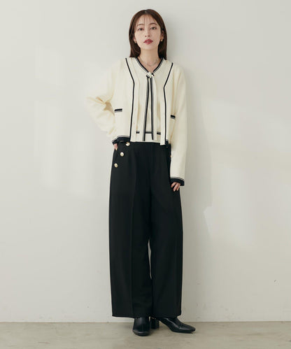 【套裝優惠活動】【PalClo限定】側邊釦子長褲