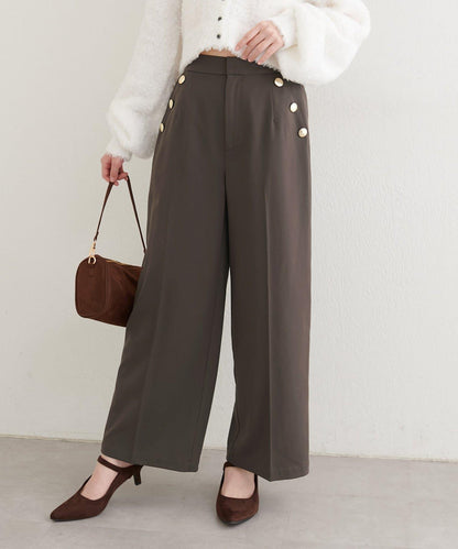 【套裝優惠活動】【PalClo限定】側邊釦子長褲