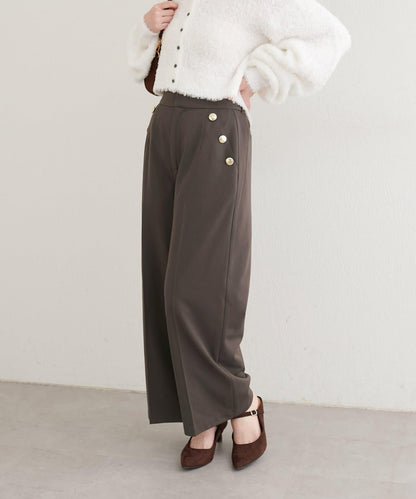 【套裝優惠活動】【PalClo限定】側邊釦子長褲