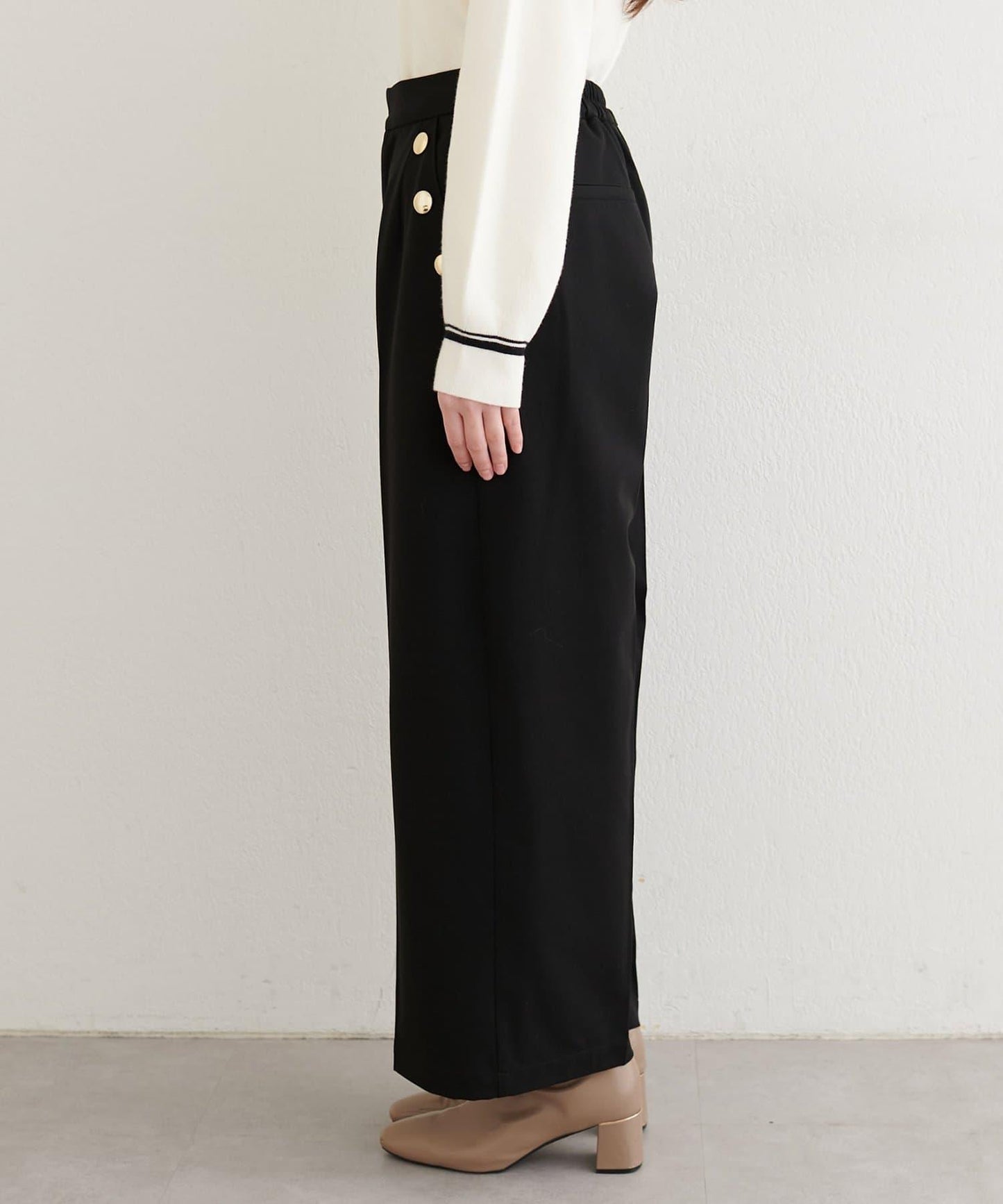 【套裝優惠活動】【PalClo限定】側邊釦子長褲