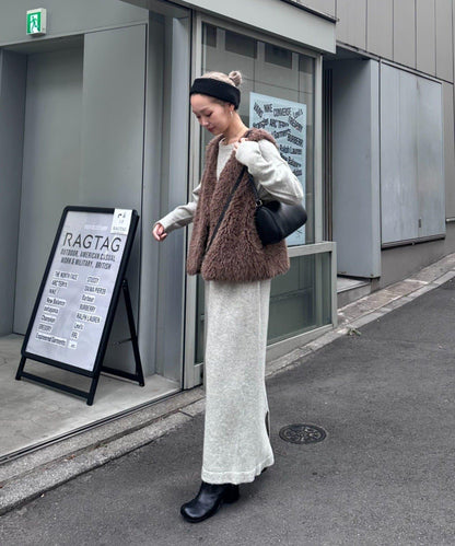 【パルクロ限定】PON企畫仿毛皮馬甲